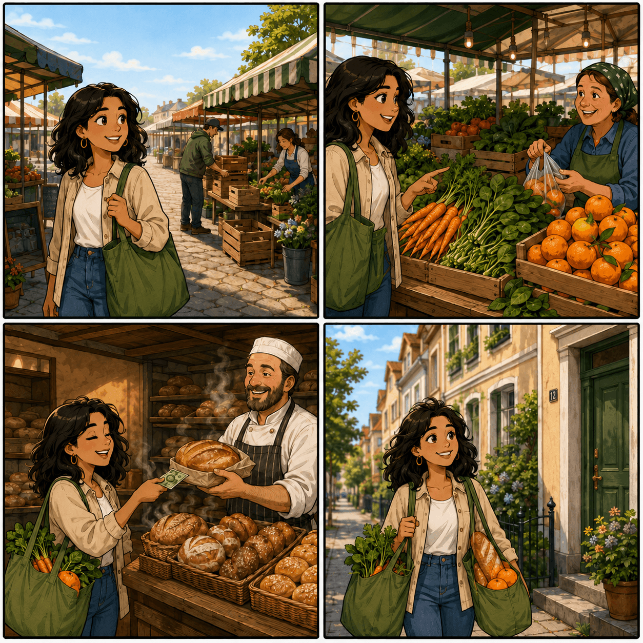 Övningsbild för På marknaden